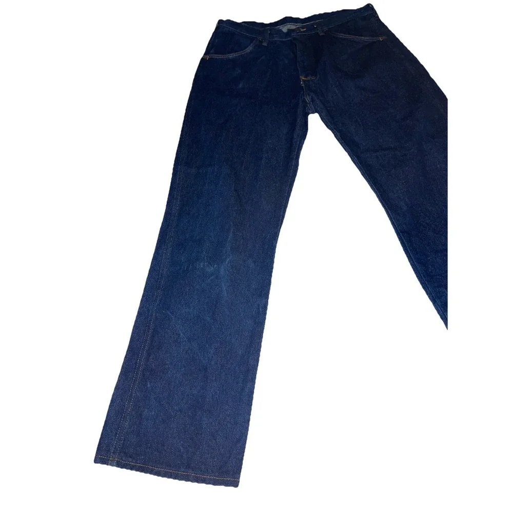 vintage‎ Rustler mens dark blue jeans 36x30 Cowboy Rodeo Western